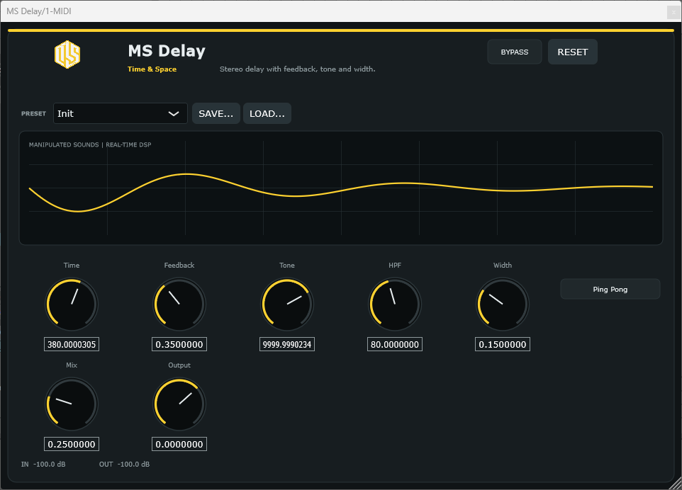 MS Delay - Stereo Delay VST3 Plugin