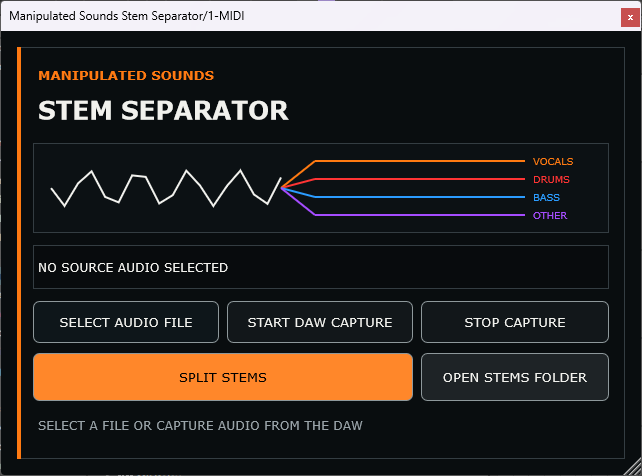 Manipulated Sounds Stem Separator – VST3