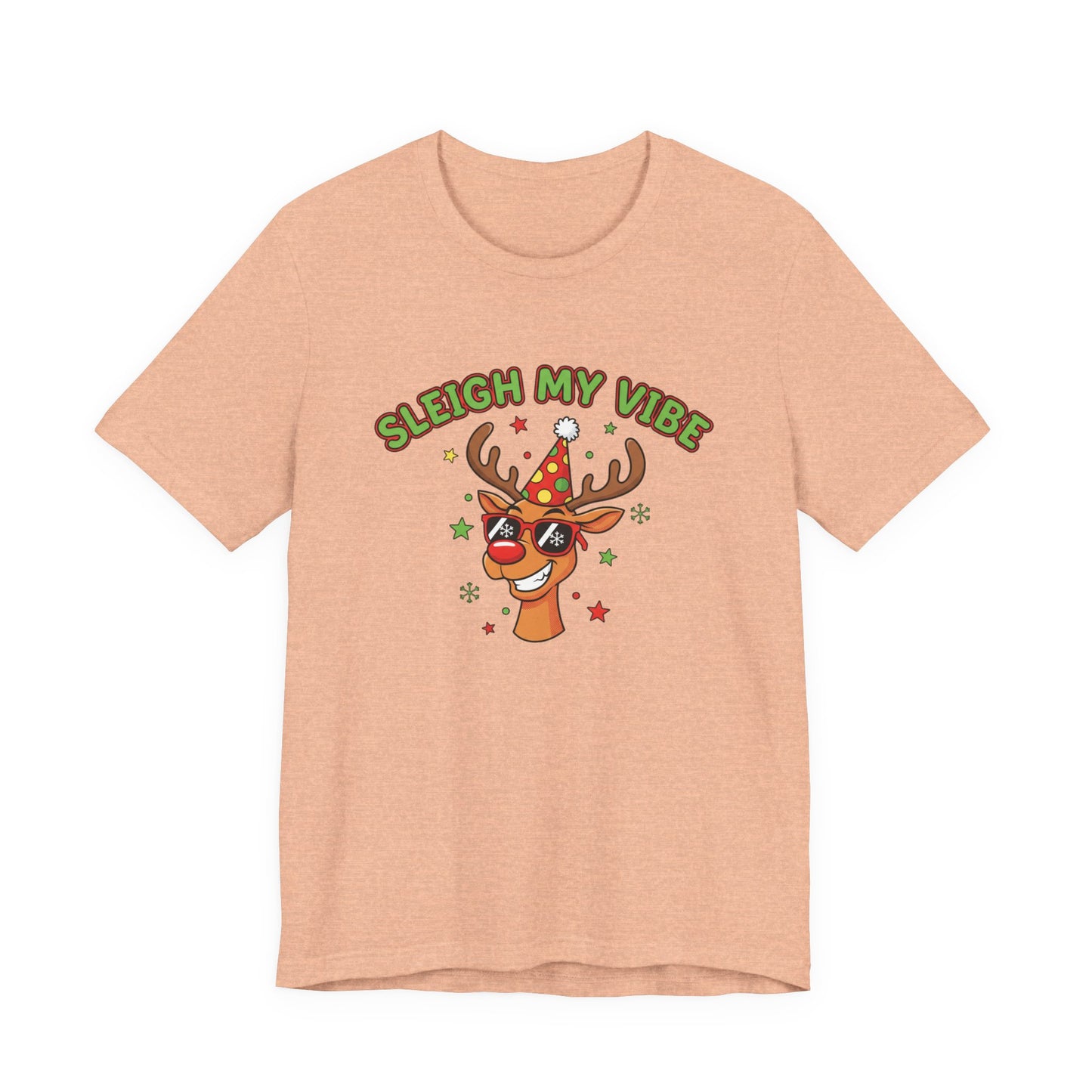Sleigh My Vibe Reindeer Tee | ugly Christmas sweater party, festive gag tee