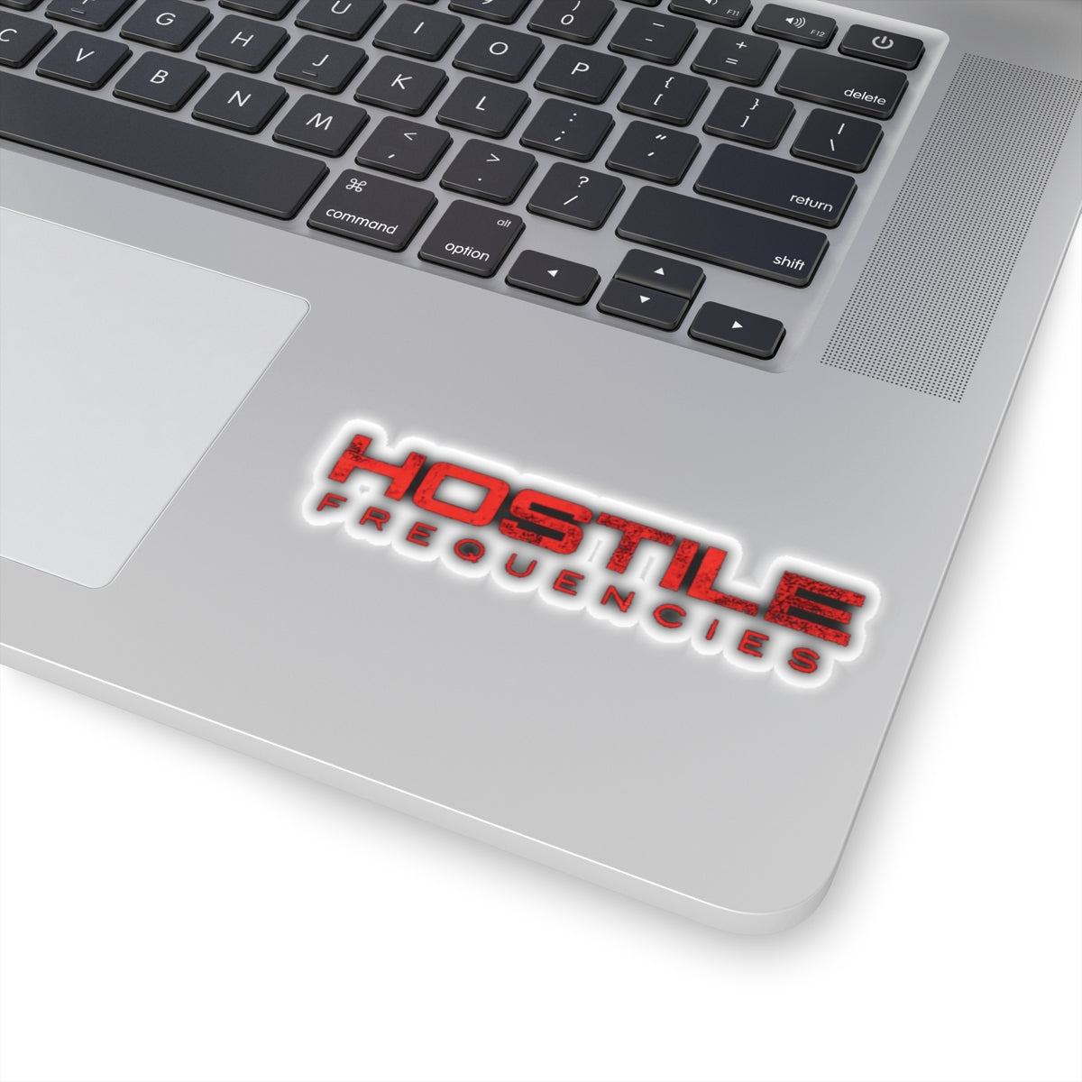 Hostile Frequencies Sticker — Dark Grime Instrumental EP Art