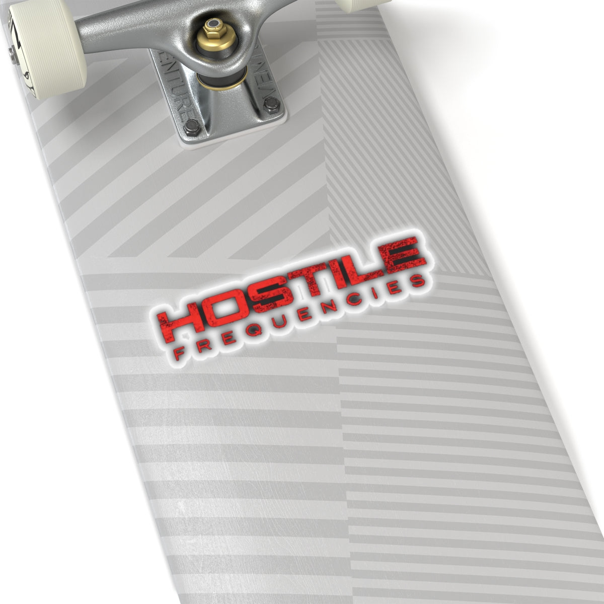 Hostile Frequencies Sticker — Dark Grime Instrumental EP Art