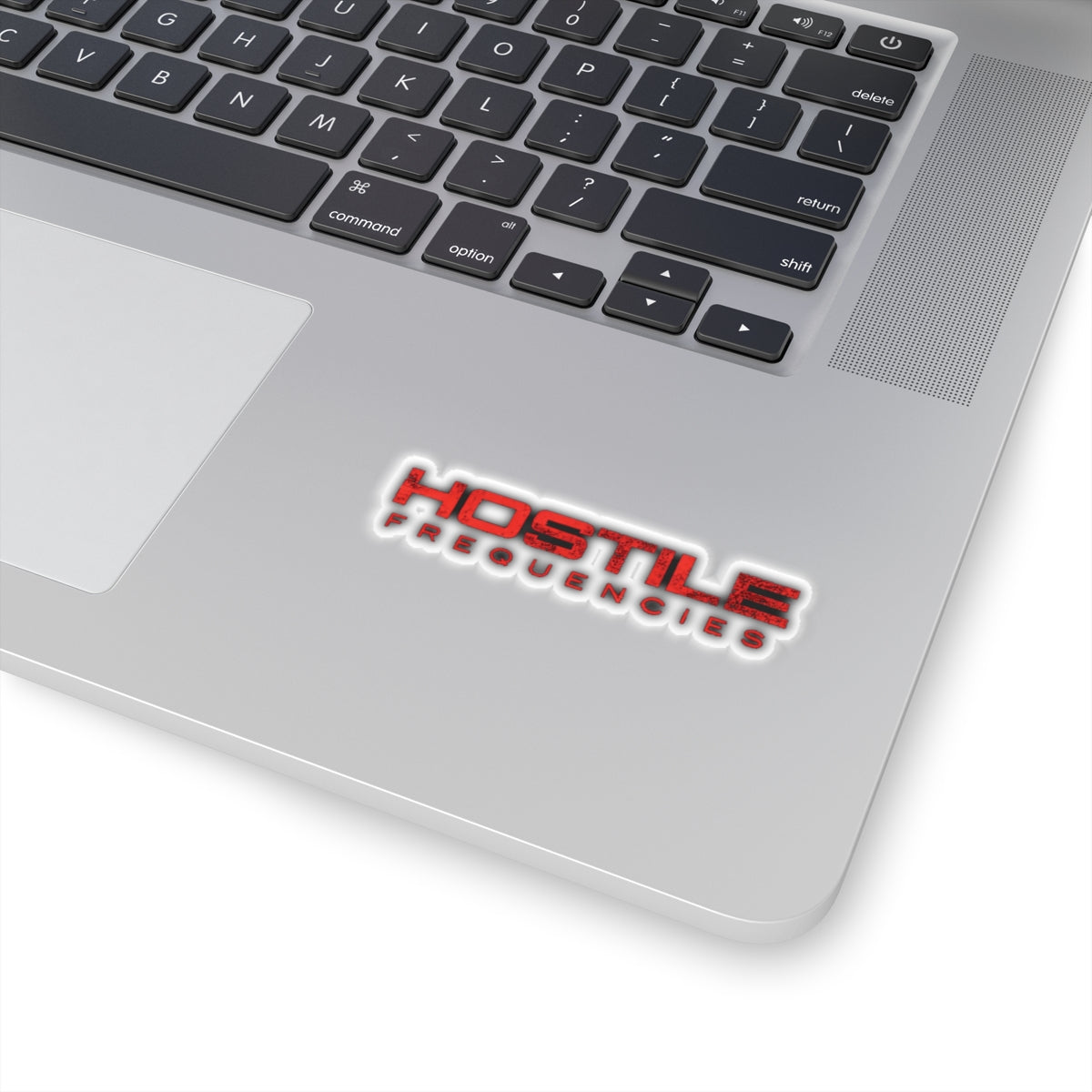 Hostile Frequencies Sticker — Dark Grime Instrumental EP Art