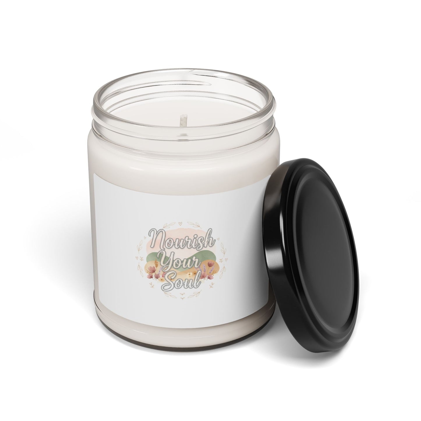Nourish Your Soul Candle | Soy Candle, Mindfulness Affirmation, Wellness Self-Care
