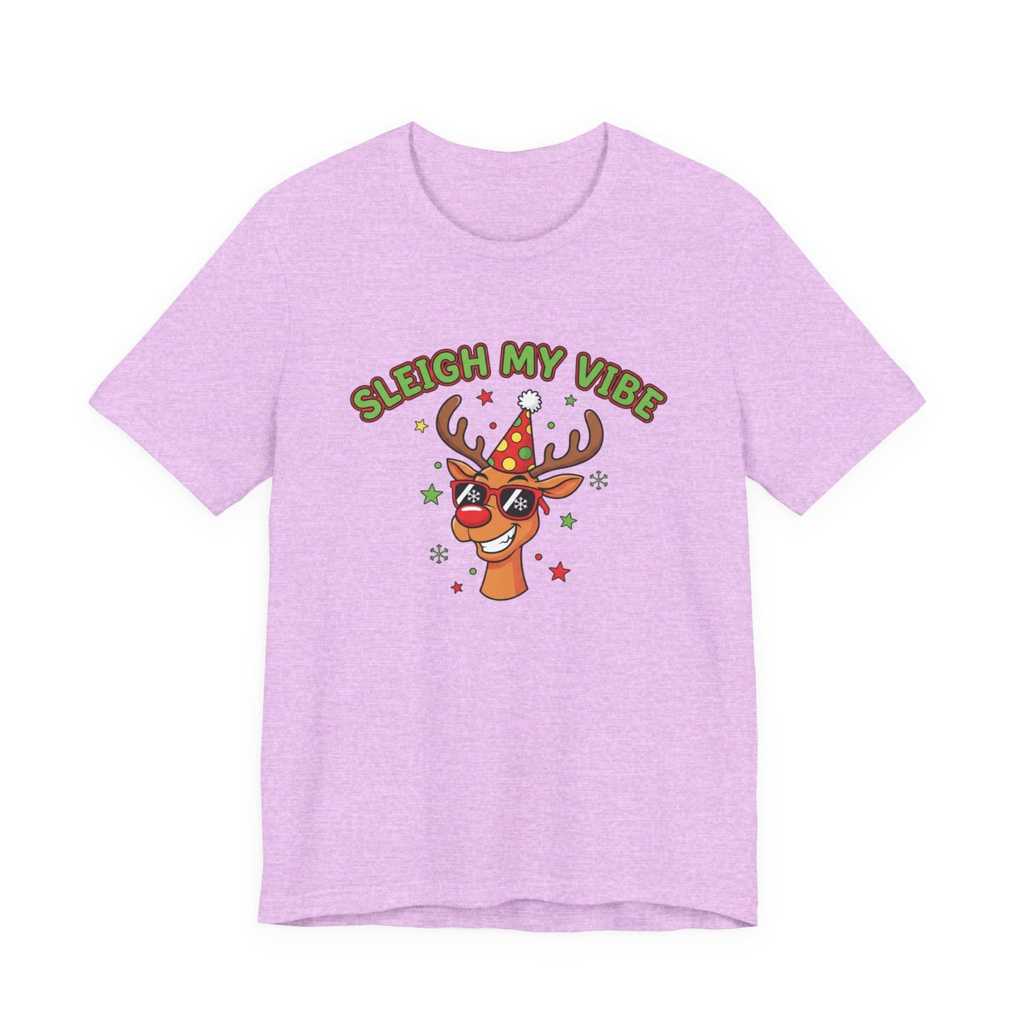 Sleigh My Vibe Reindeer Tee | ugly Christmas sweater party, festive gag tee