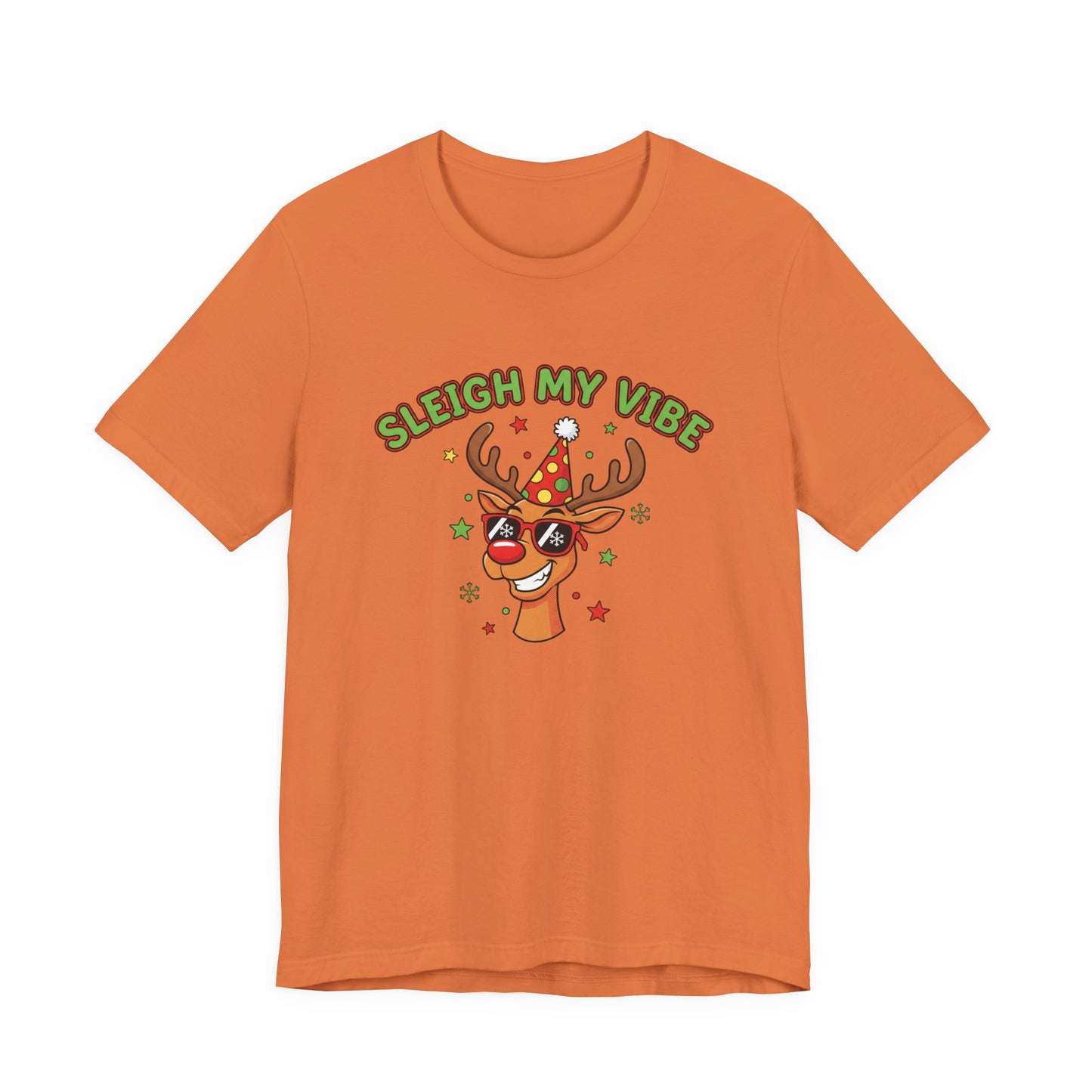 Sleigh My Vibe Reindeer Tee | ugly Christmas sweater party, festive gag tee