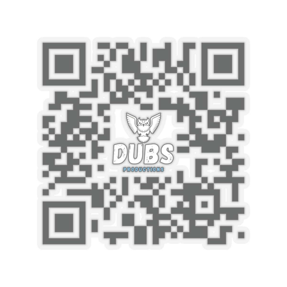 Dubs | Kiss-Cut Sticker | QR Code