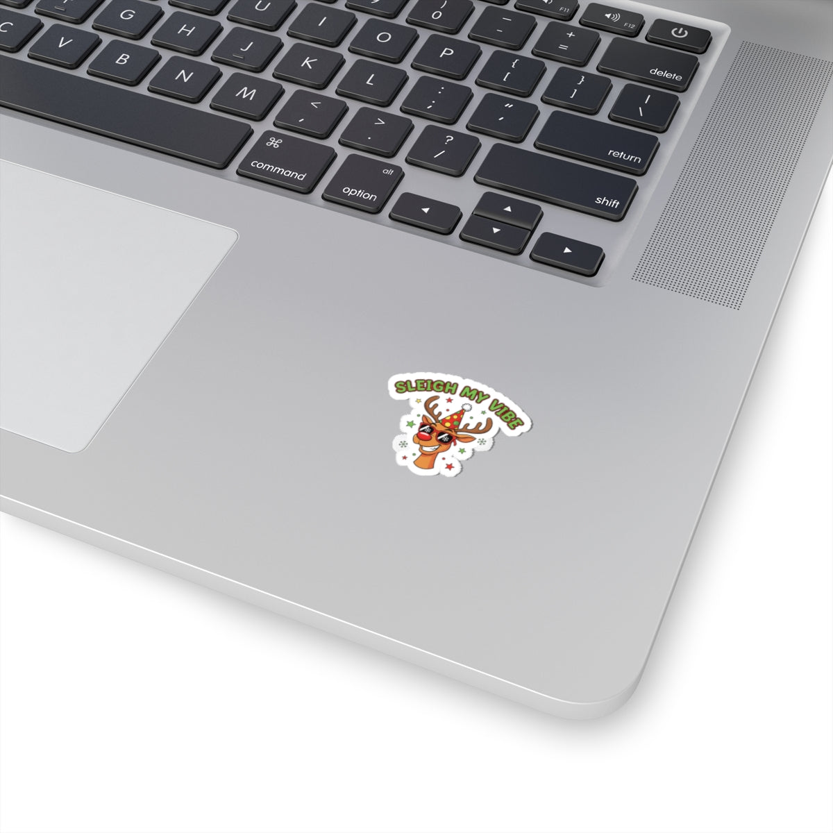 Sleigh My Vibe Reindeer Sticker | ugly Christmas sweater, festive gag decal