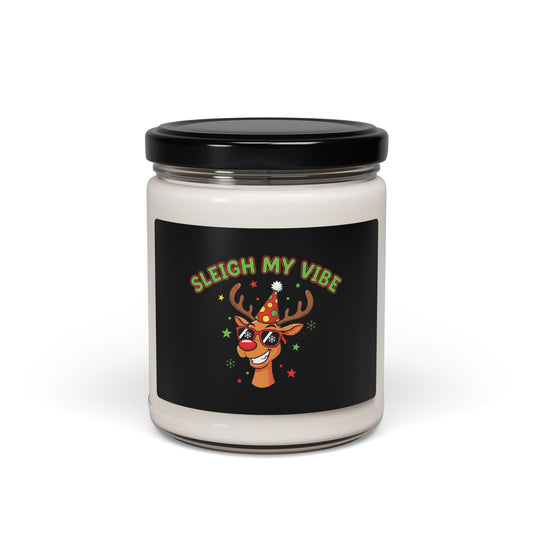 Sleigh My Vibe Candle, Soy 9oz | Ugly Christmas Sweater Party Scent