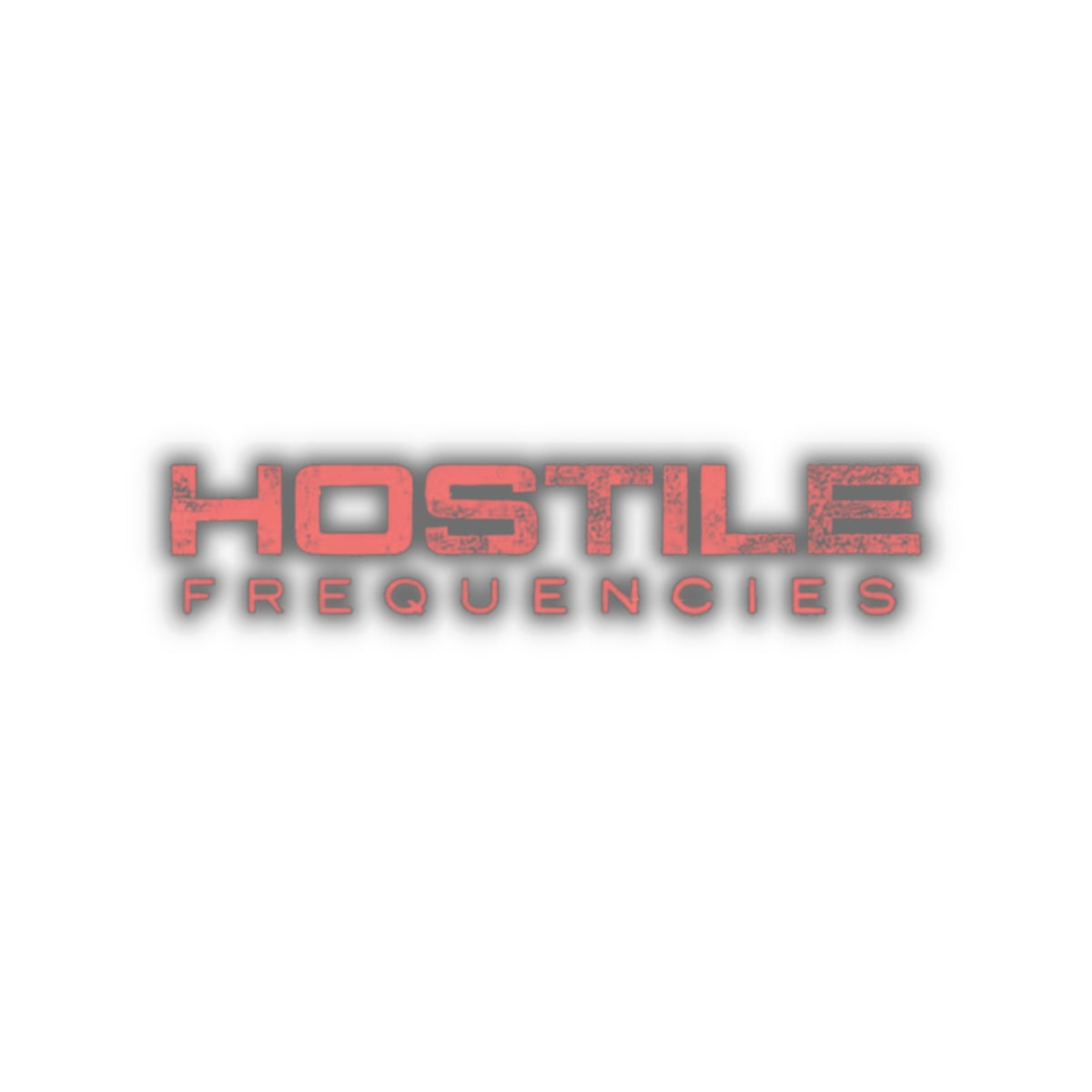 Hostile Frequencies Sticker — Dark Grime Instrumental EP Art
