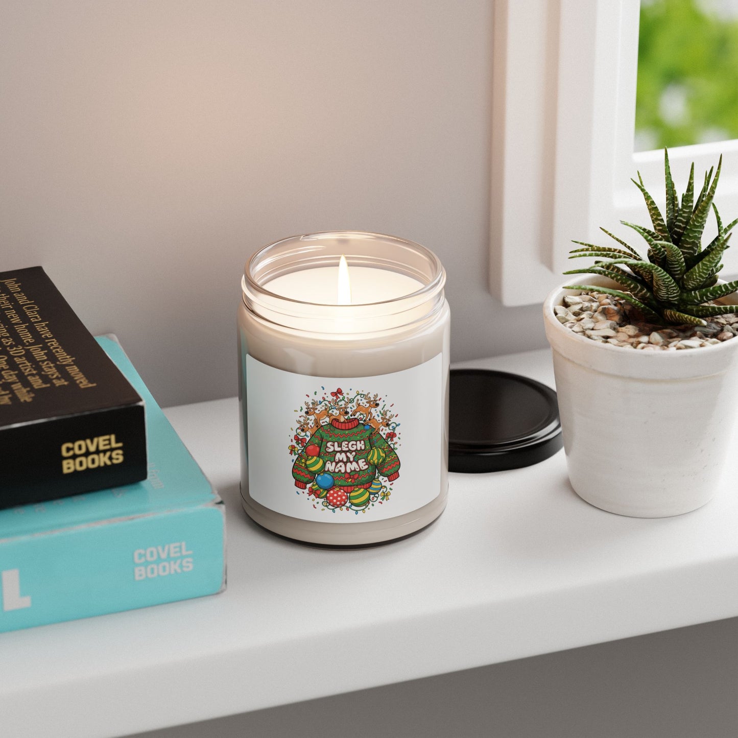 Sleigh My Name Candle | Scented Soy Candle, Ugly Christmas Sweater Novelty