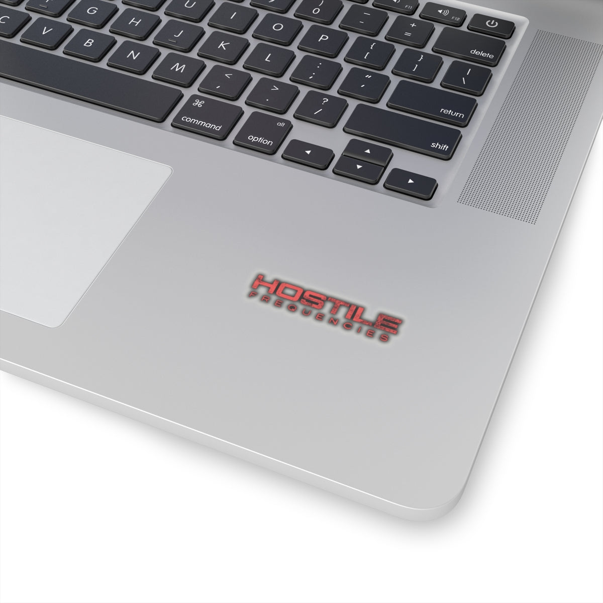 Hostile Frequencies Sticker — Dark Grime Instrumental EP Art