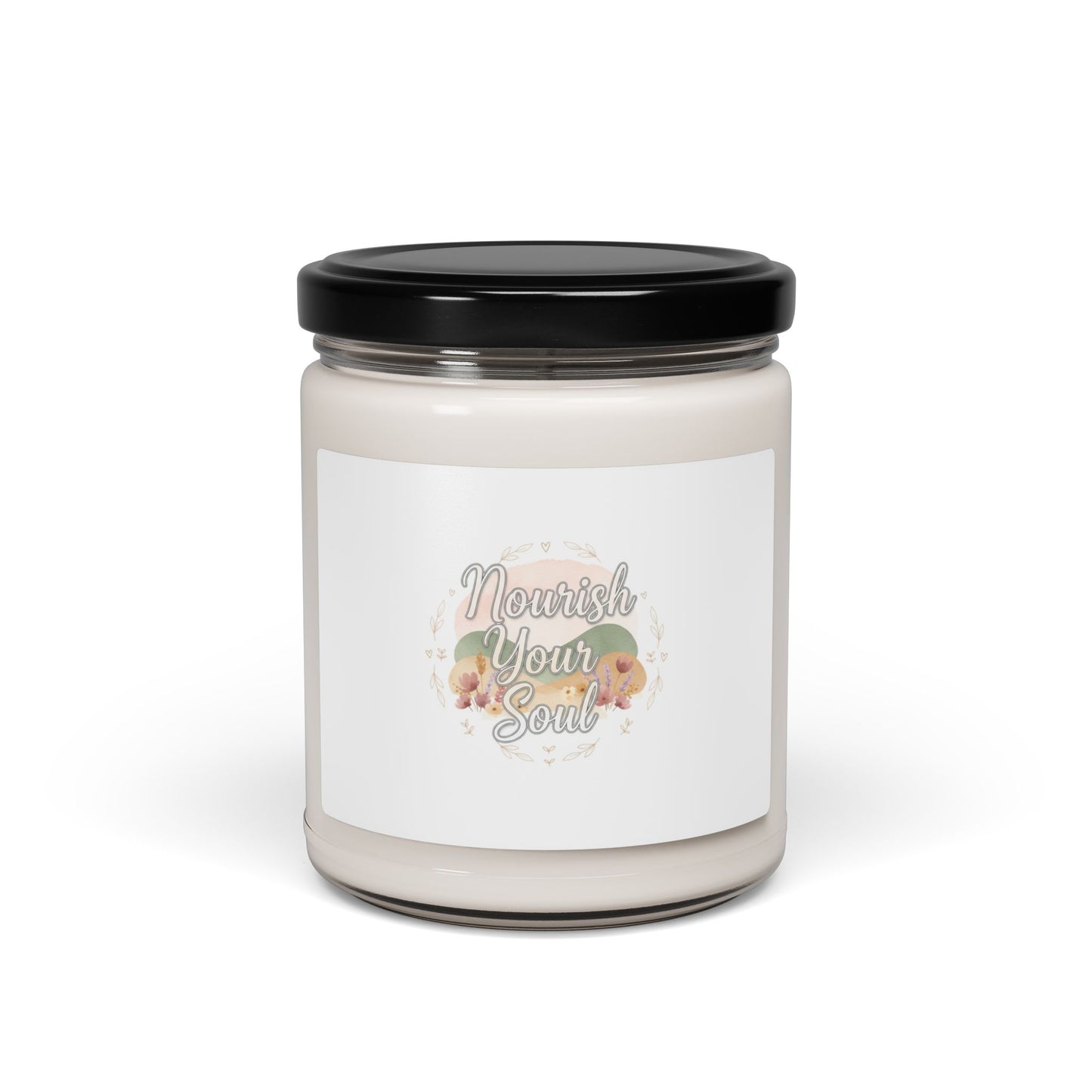 Nourish Your Soul Candle | Soy Candle, Mindfulness Affirmation, Wellness Self-Care
