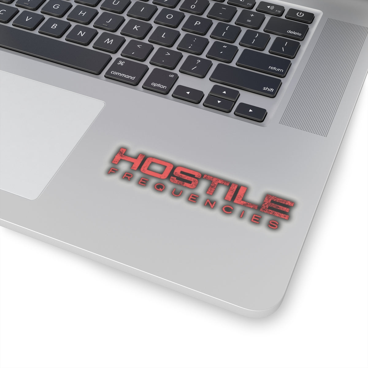 Hostile Frequencies Sticker — Dark Grime Instrumental EP Art