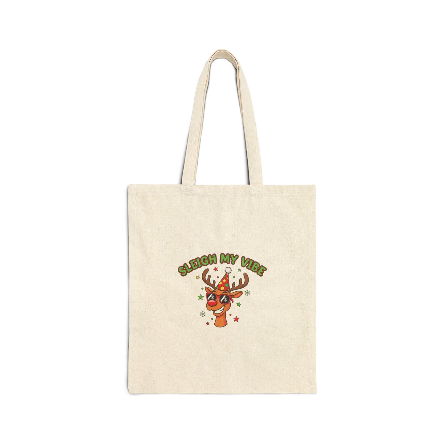 Sleigh My Vibe Tote | Ugly Christmas Sweater Revival, Festive Gag Tote