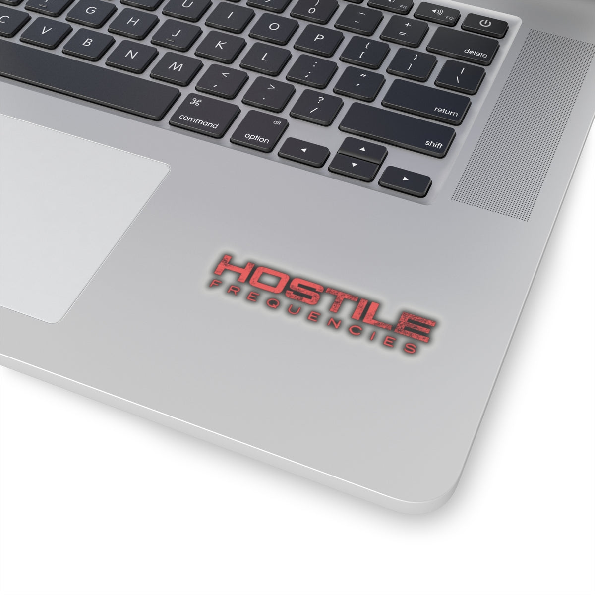 Hostile Frequencies Sticker — Dark Grime Instrumental EP Art
