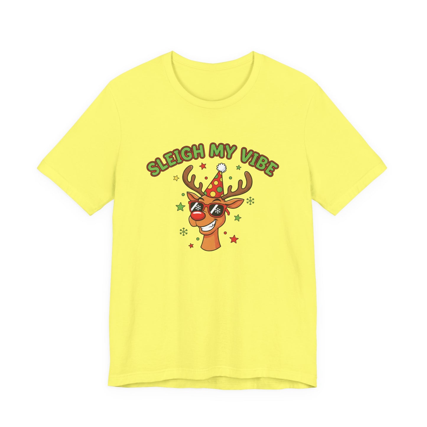 Sleigh My Vibe Reindeer Tee | ugly Christmas sweater party, festive gag tee