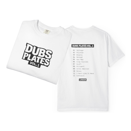 Dubs Plates Vol. 1 | Stacked Logo Tracklist T-Shirt