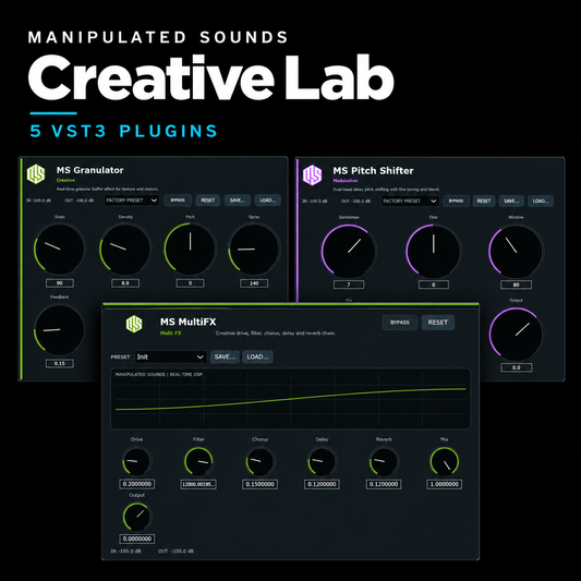 Manipulated Sounds Creative Lab - 5 VST3 Plugins