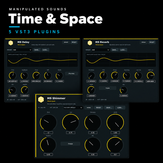 Manipulated Sounds Time & Space - 5 VST3 Plugins