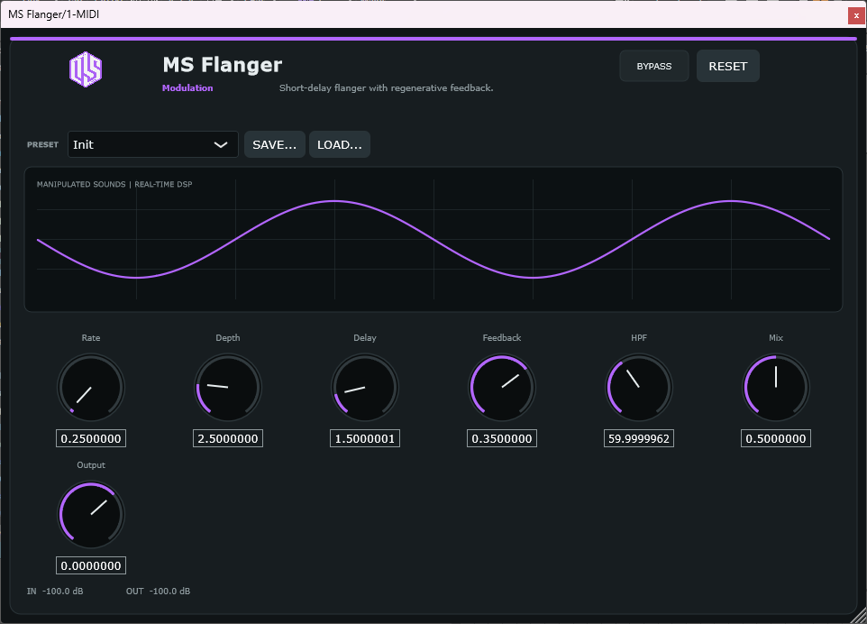 MS Flanger - Flanger VST3 Plugin
