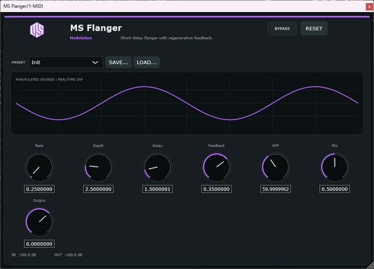 MS Flanger - Flanger VST3 Plugin