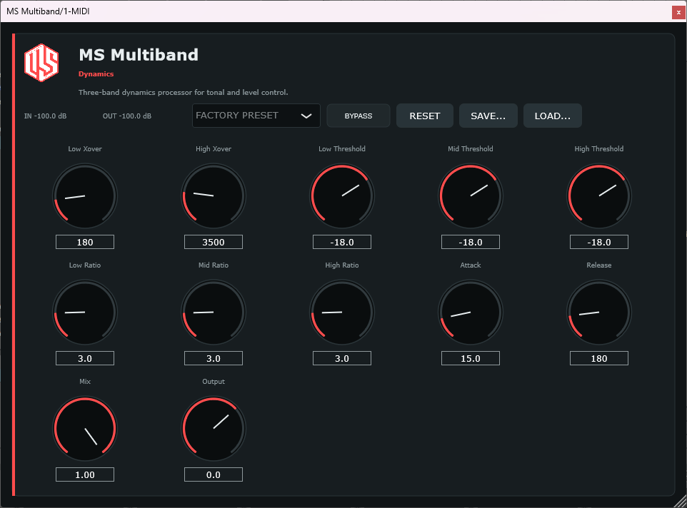 MS Multiband - 3-Band Dynamics VST3 Plugin