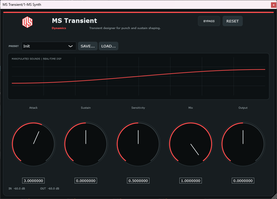 MS Transient - Transient Shaper VST3 Plugin