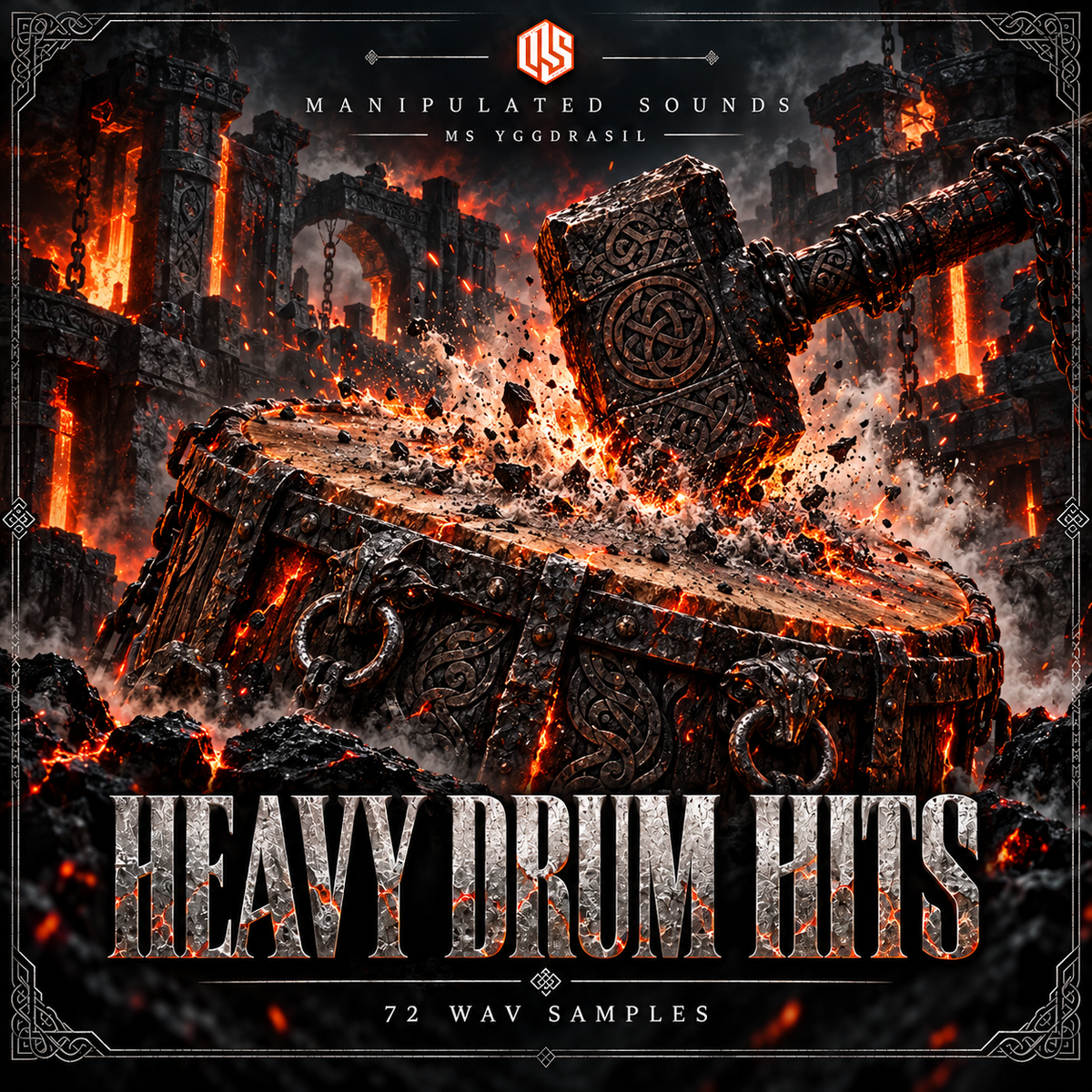 Heavy Drum Hits | 72 WAV Samples
