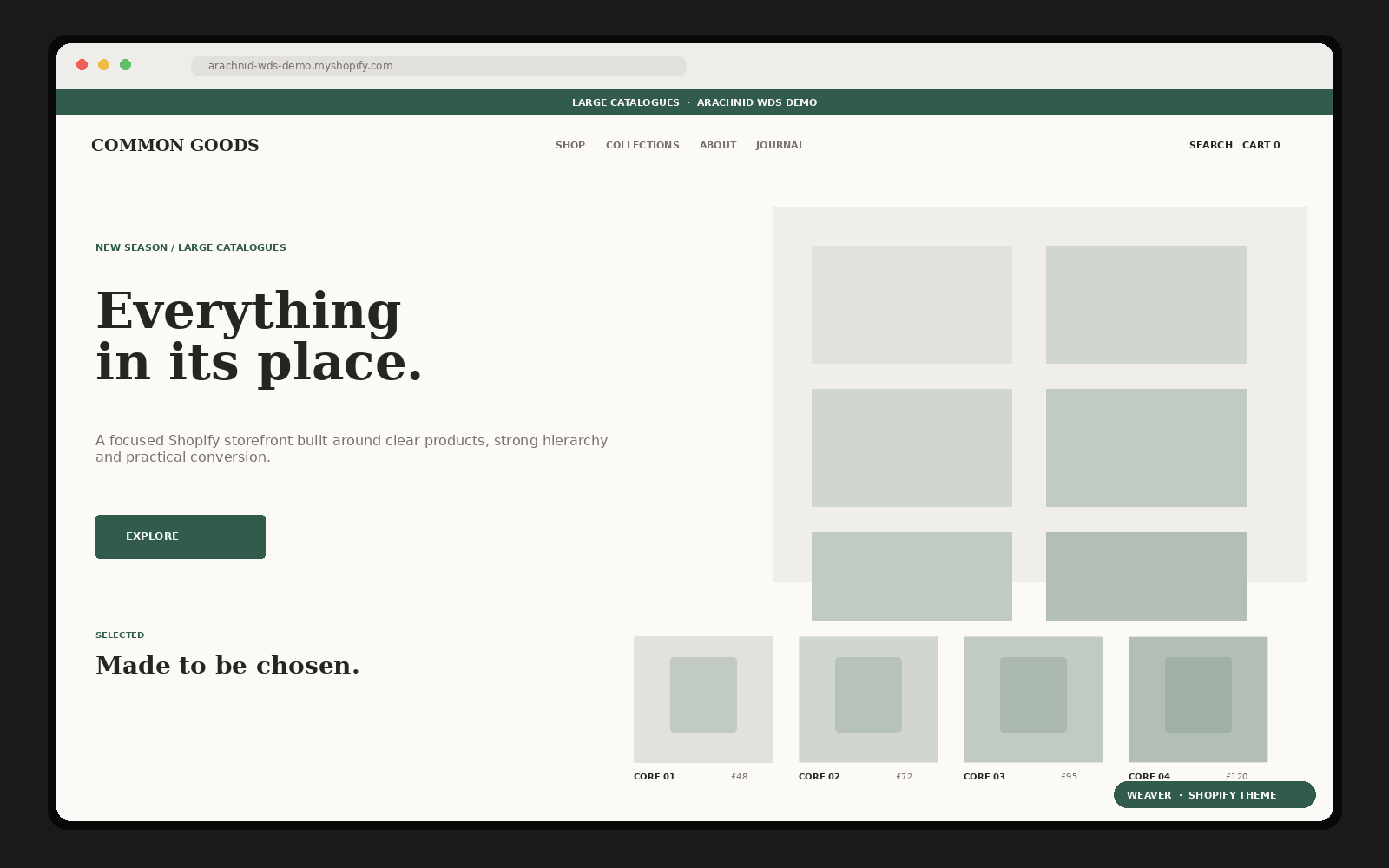 WEAVER – Shopify Theme Shopify theme preview