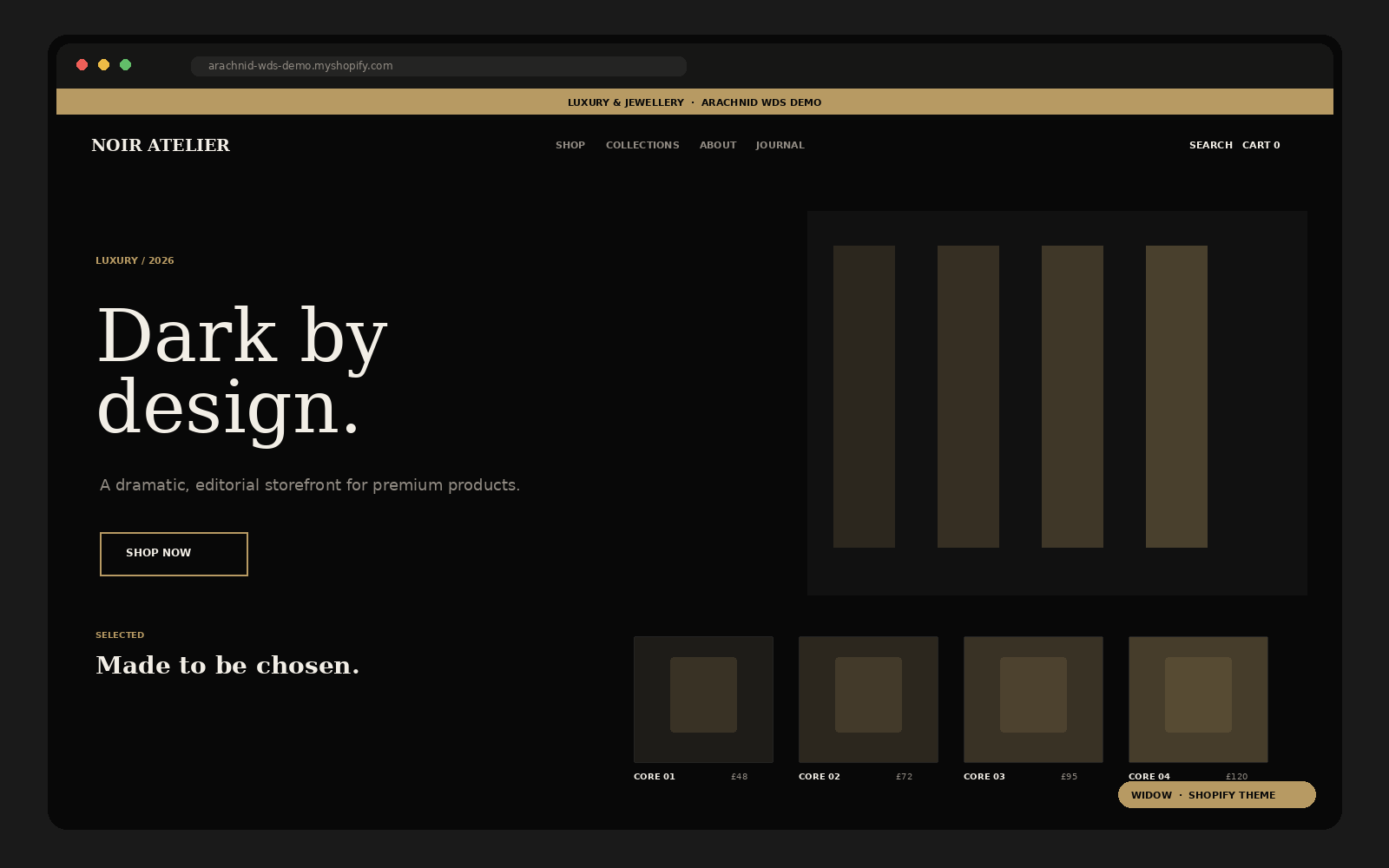 WIDOW – Shopify Theme Shopify theme preview